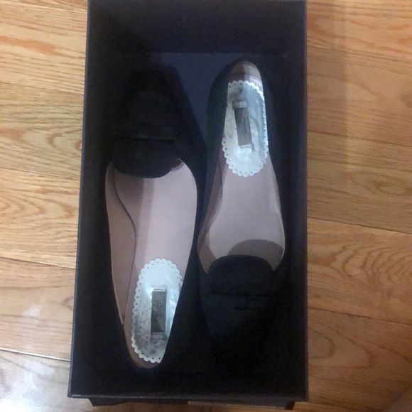 Prada black silk dress loafers - Picture 1 of 6